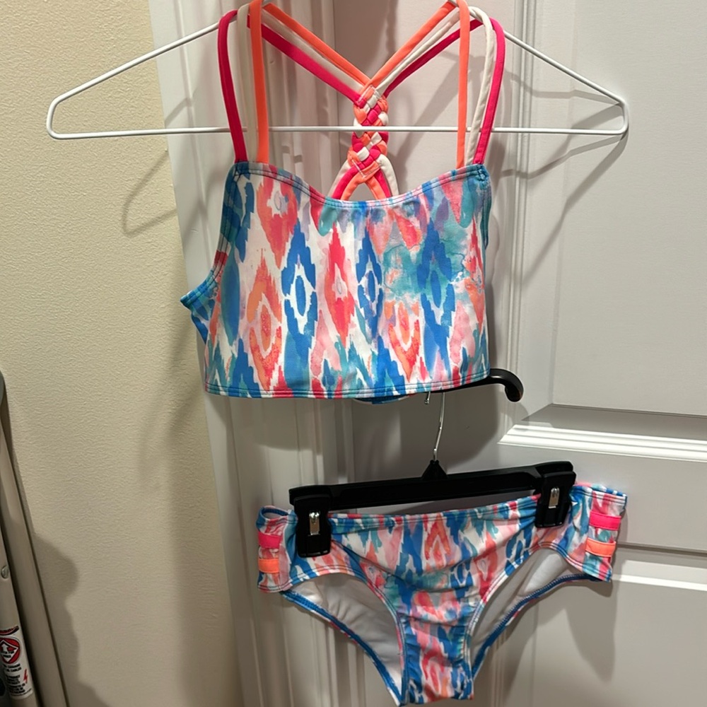 Girls Hurley swimsuit top and bottoms